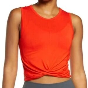 NWOT Alo Yoga Cherry Red Cover Tank Size Small